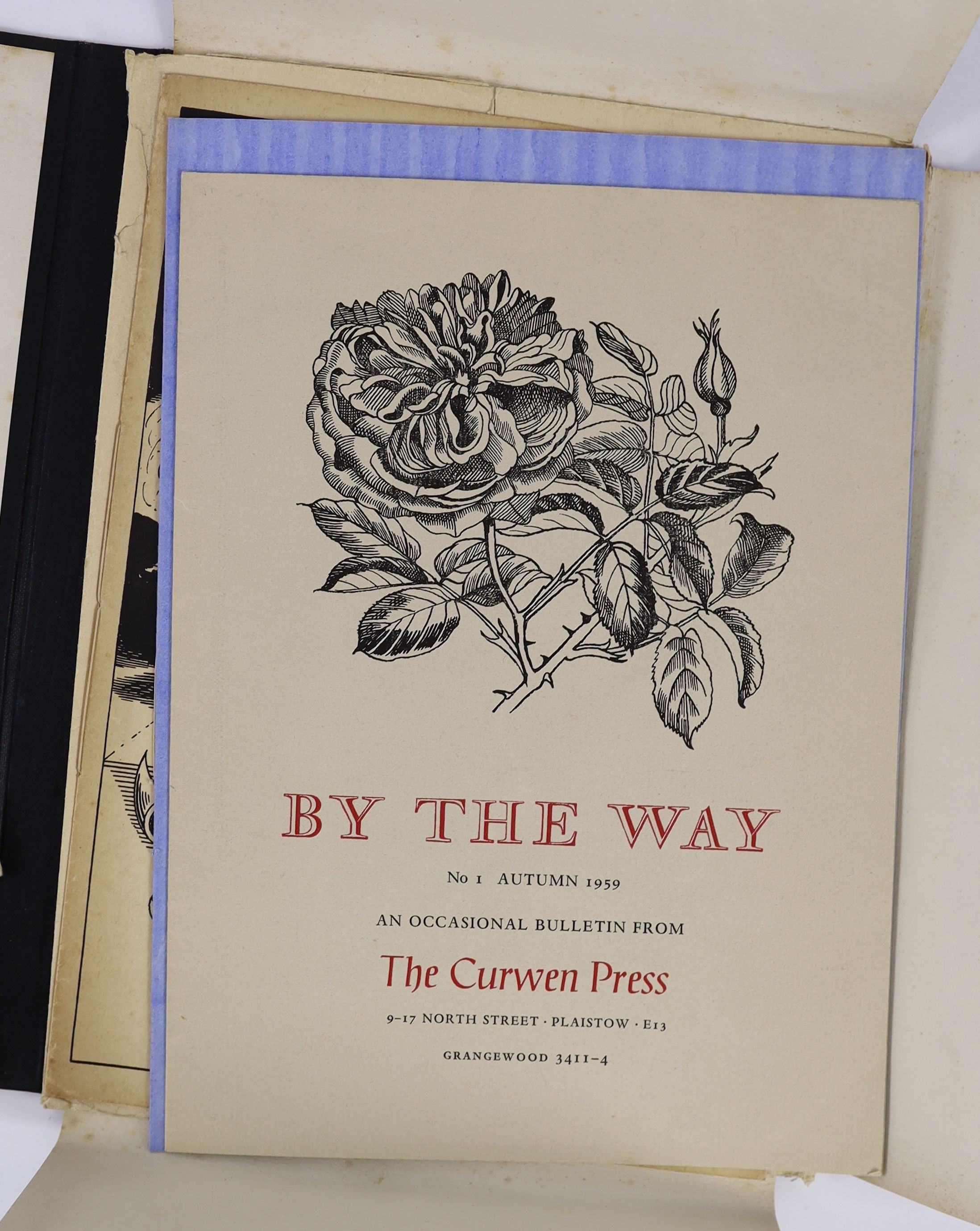 Various [The Curwen Press] - The Curwen Press News-Letter. 1st ed. 15 vols of 16 (lacking no.2). Adorned with numerous illustrations throughout, many coloured and some folding sections. Publishers illustrated paper cover